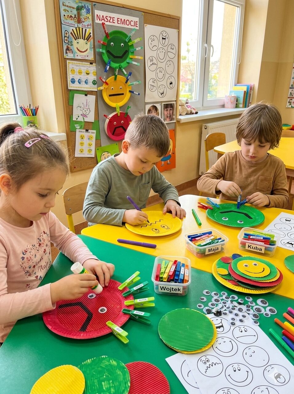 dzieci talerze